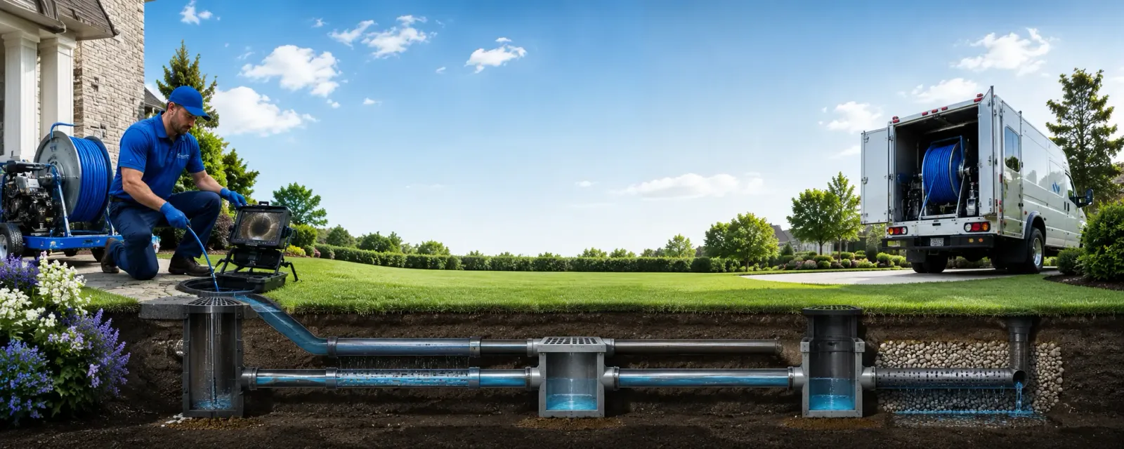 Outdoor drain cleaning information for Franklin, ME