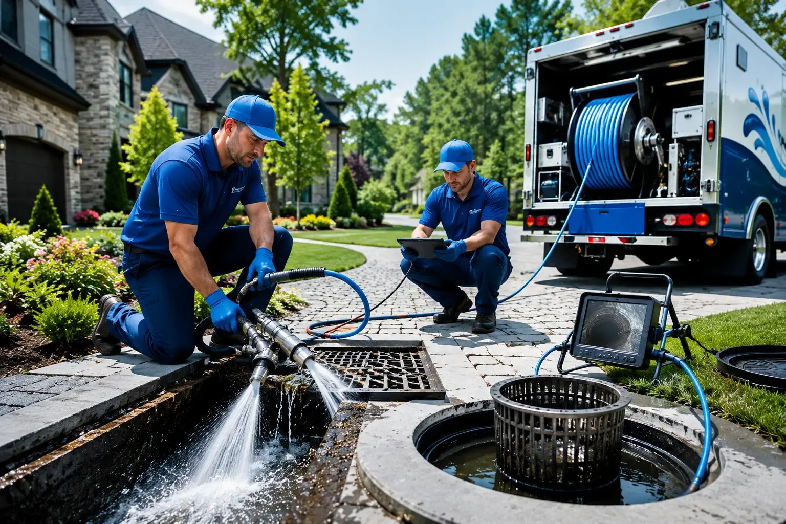 Local outdoor drain cleaning professionals in Franklin, ME